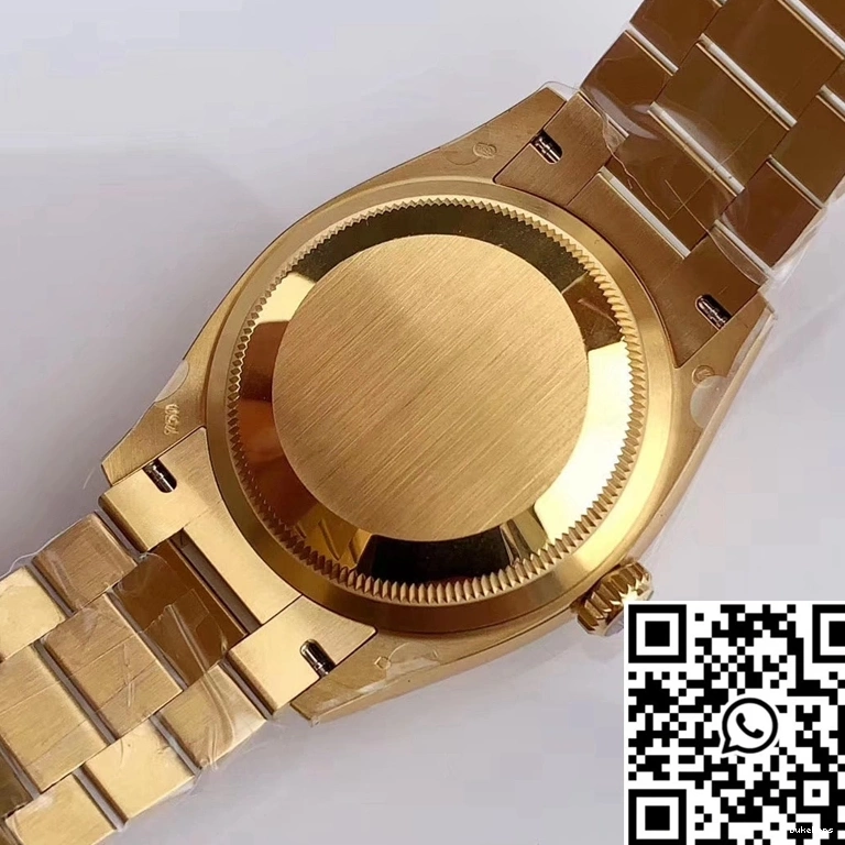 EW M128238 White Scale Rolex Factory Dial Day-Date Diamond Time 0417